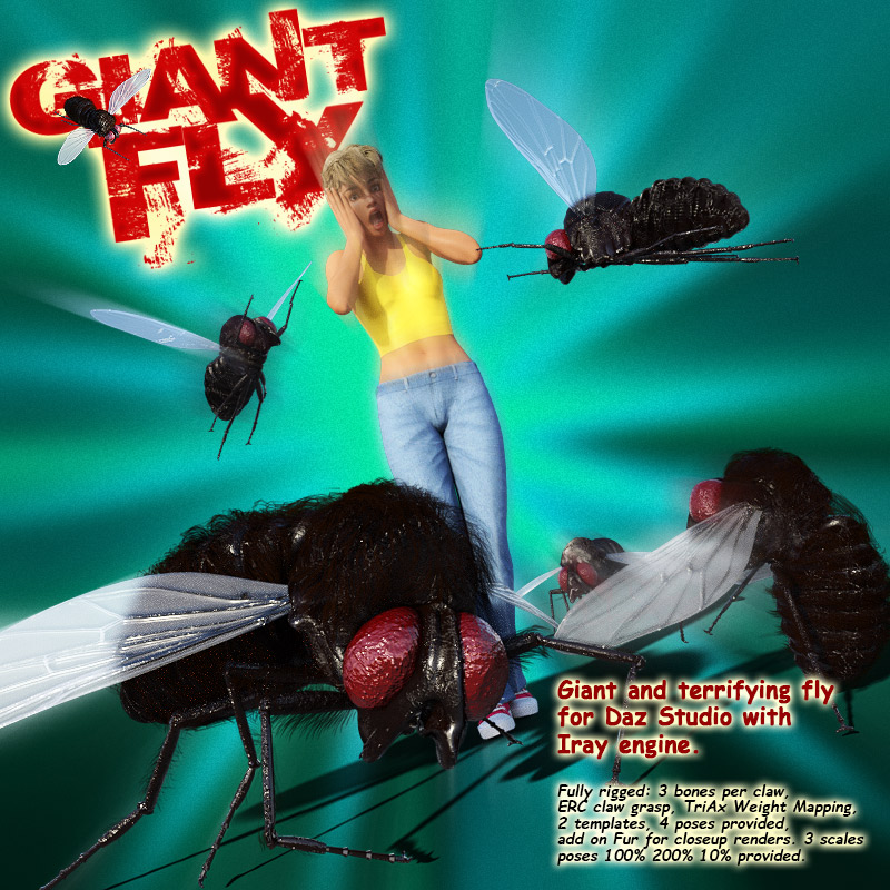 Giant Fly for DS Iray by N/A