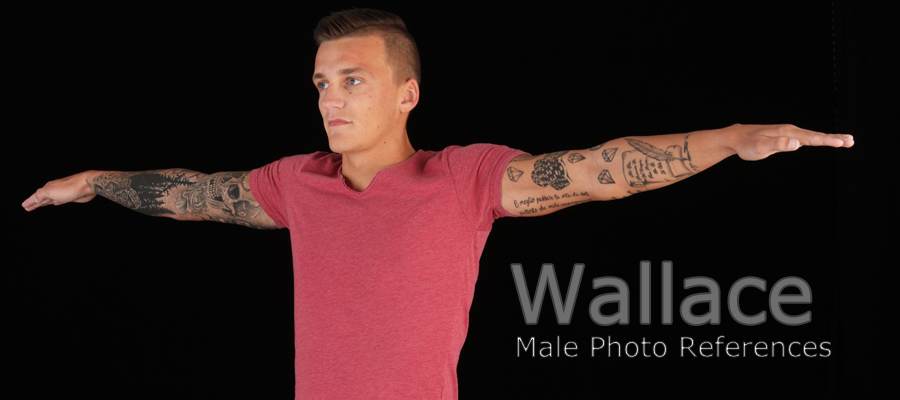 Wallace, Male Full Figure Photo References by N/A
