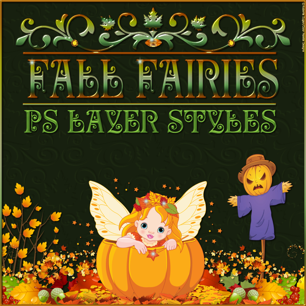 Fall Fairies PS Layer Styles by N/A