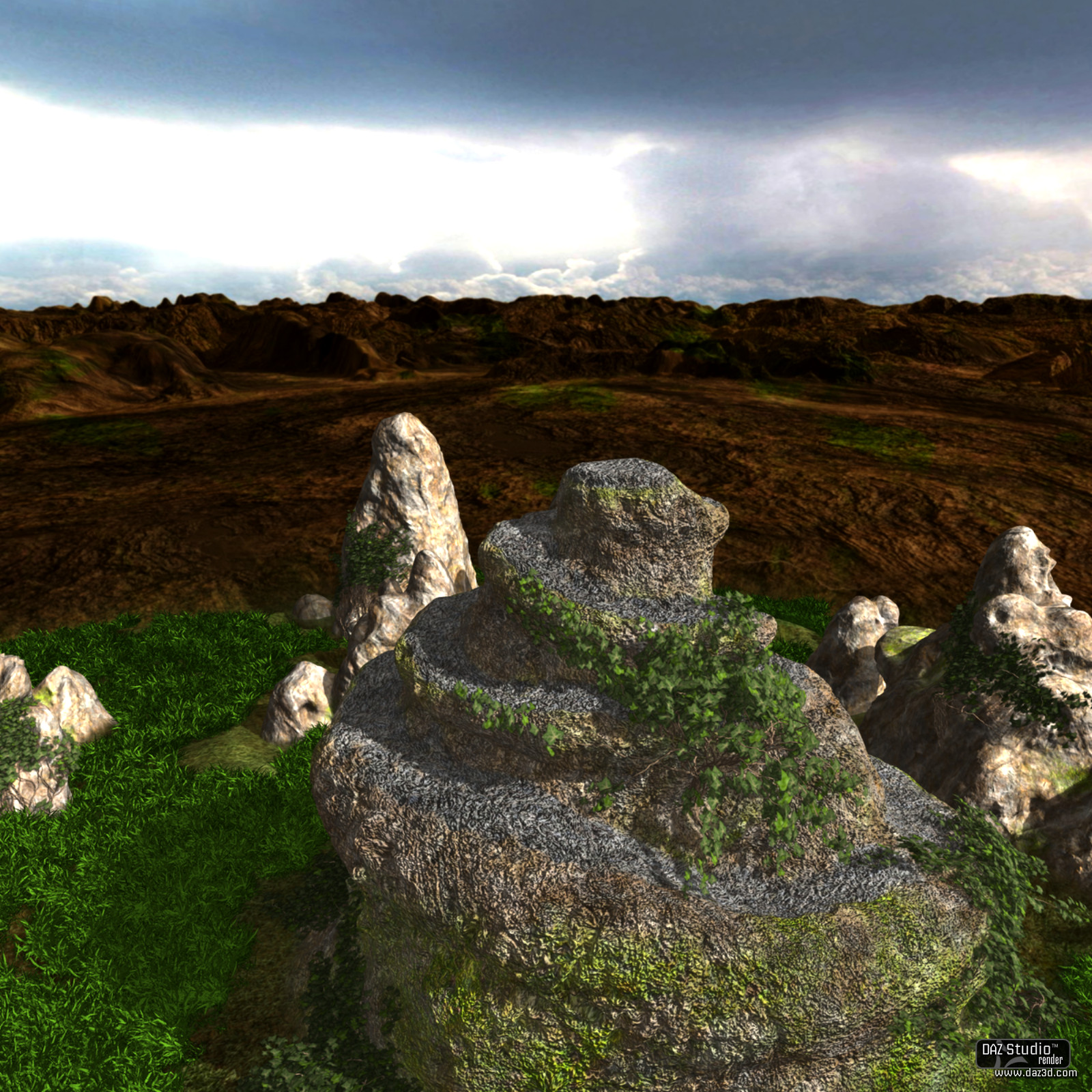Hills and Clouds by N/A