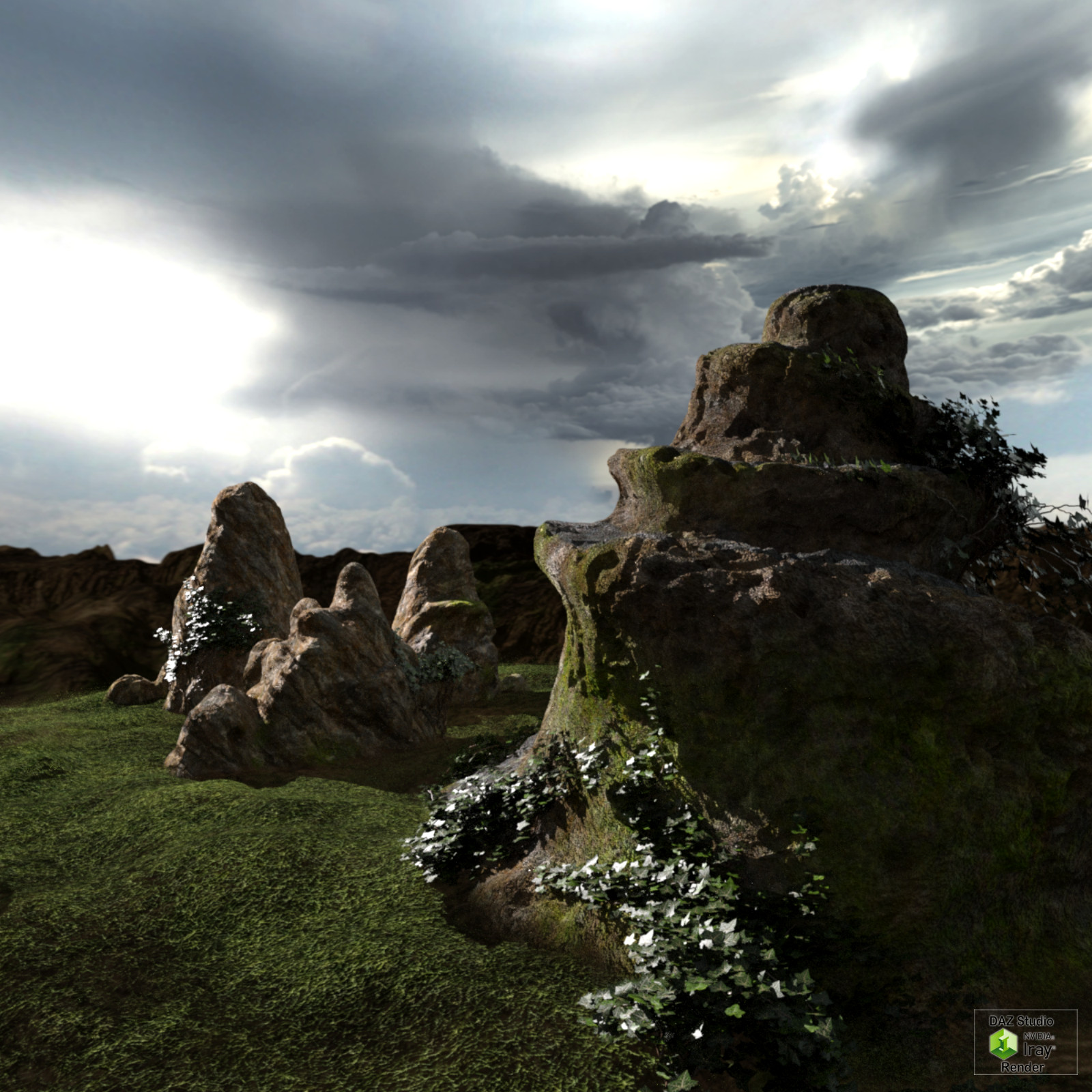 Hills and Clouds by N/A