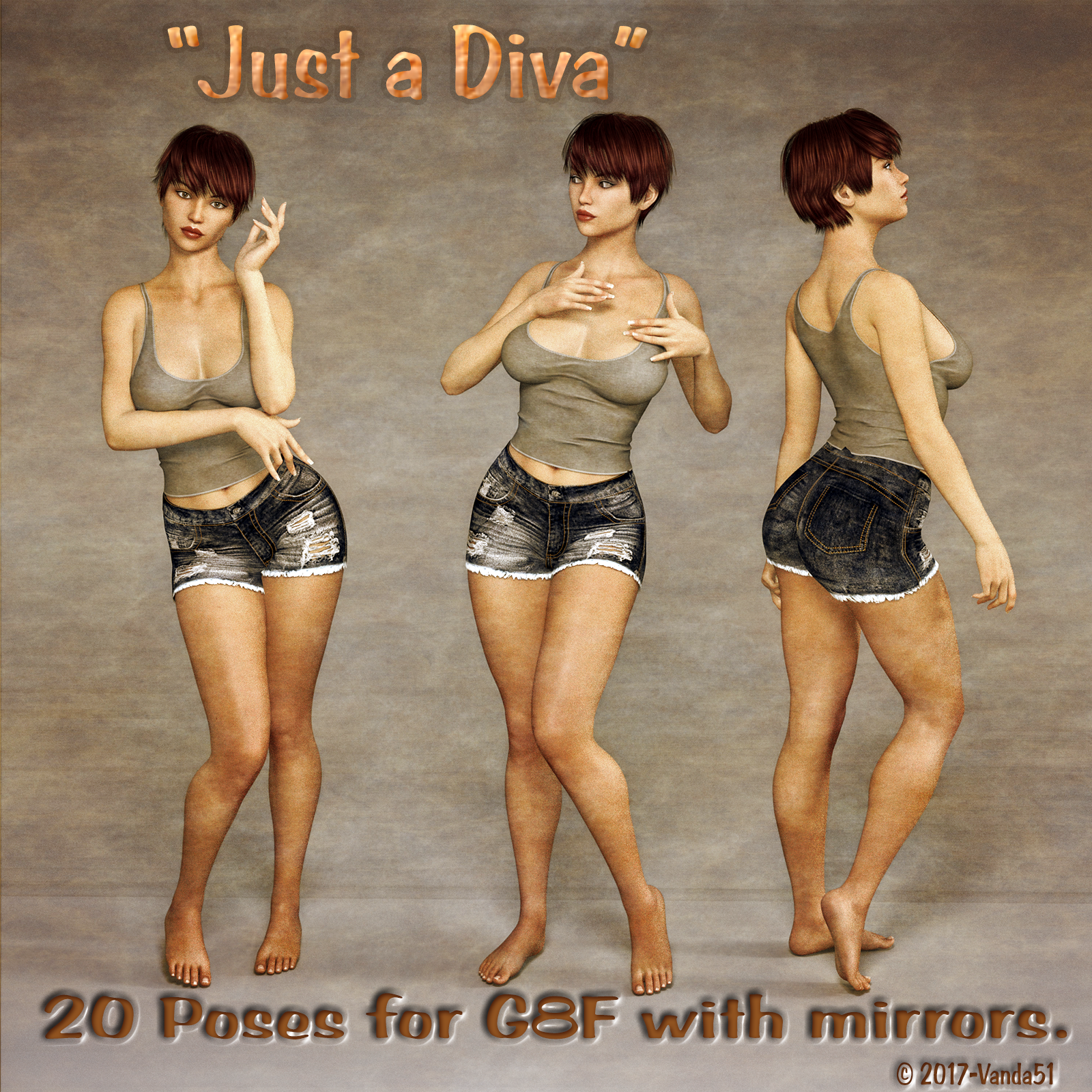 Just a Diva Poses for G8F by N/A