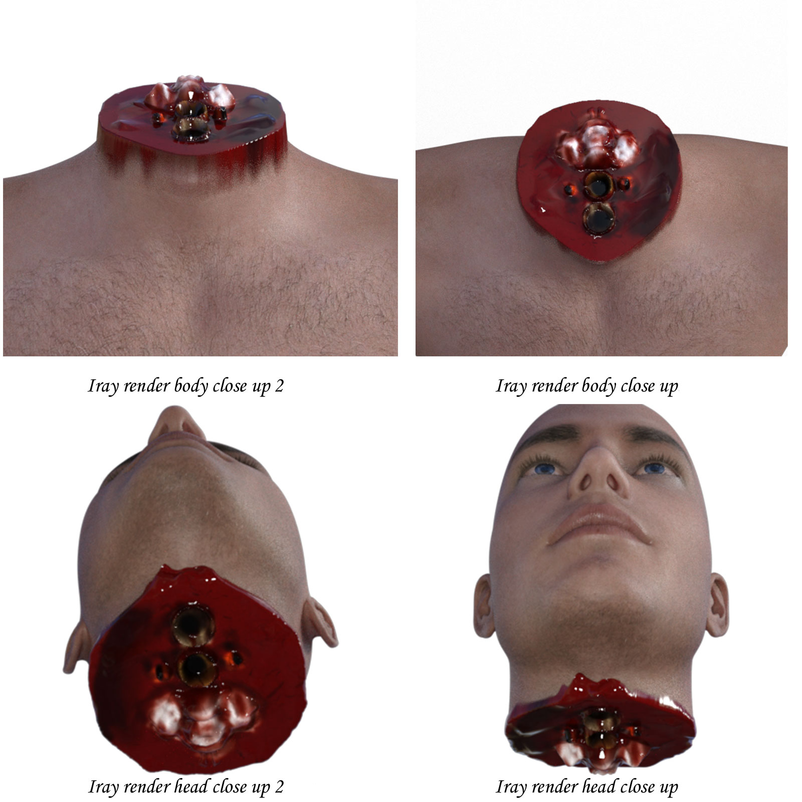 Chopped Head for Genesis 8 Male by N/A