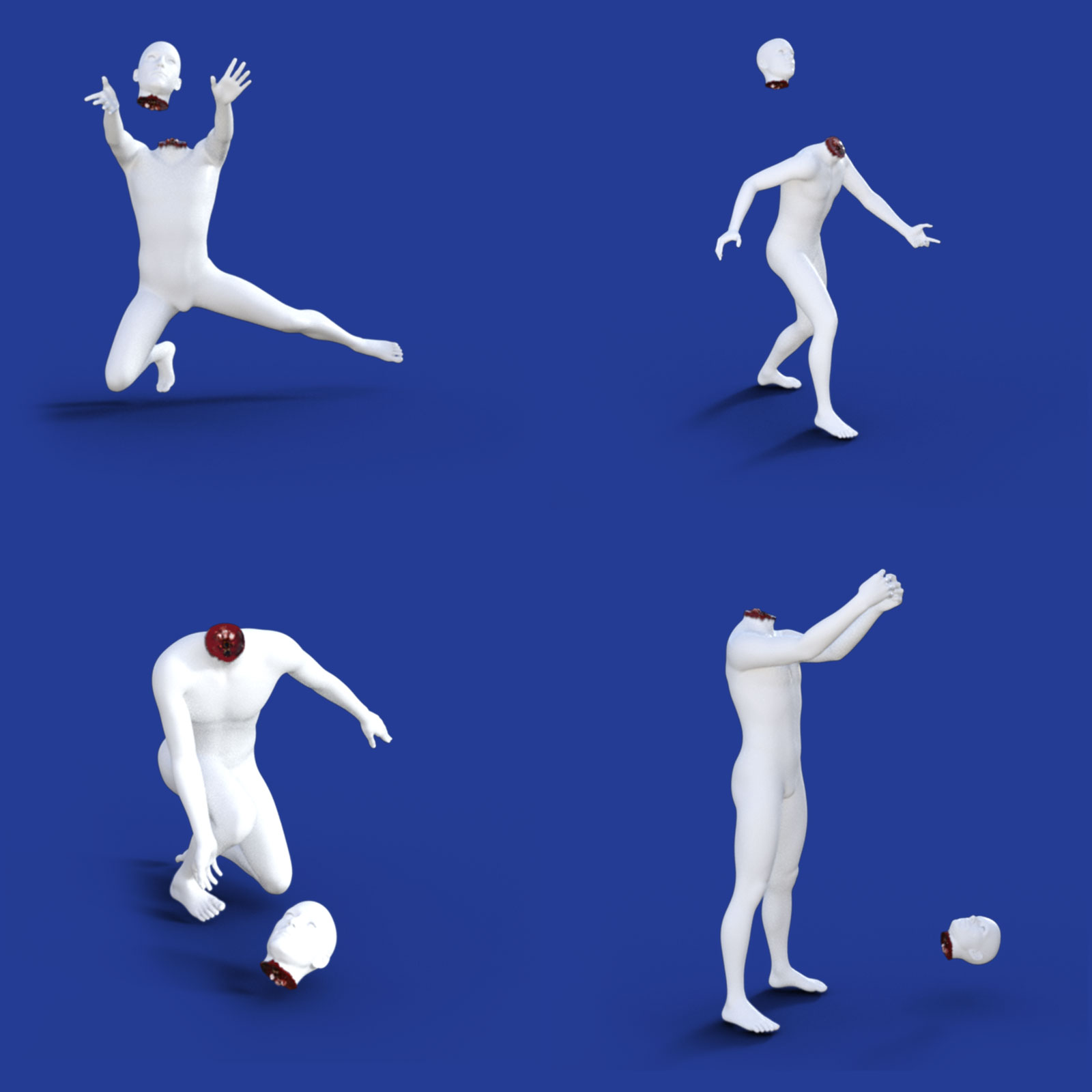 Chopped Head Poses for Genesis 8 Male Pack 1 by N/A