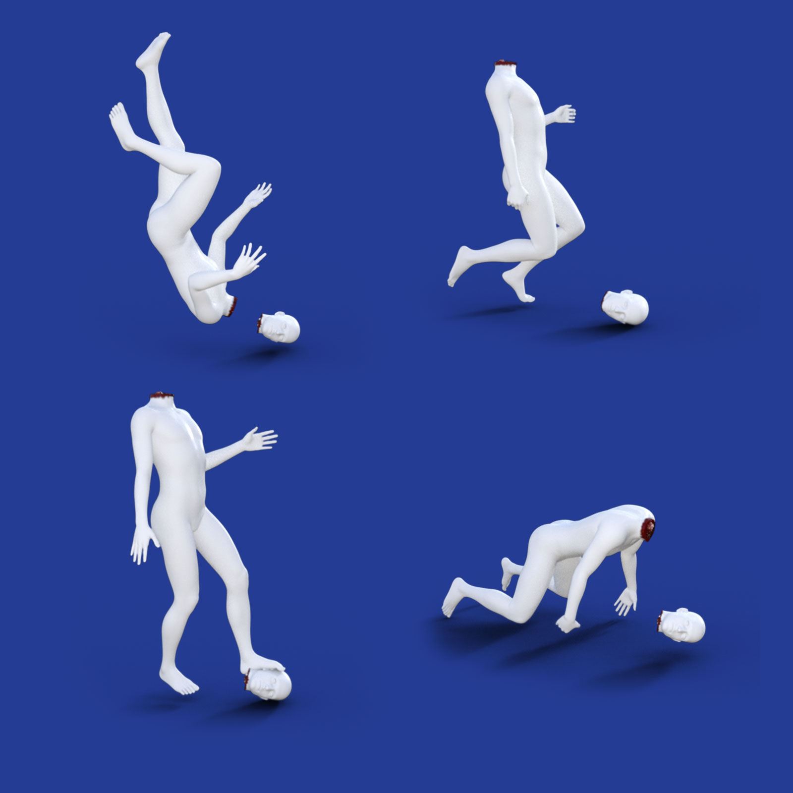 Chopped Head Poses for Genesis 8 Male Pack 2 by N/A