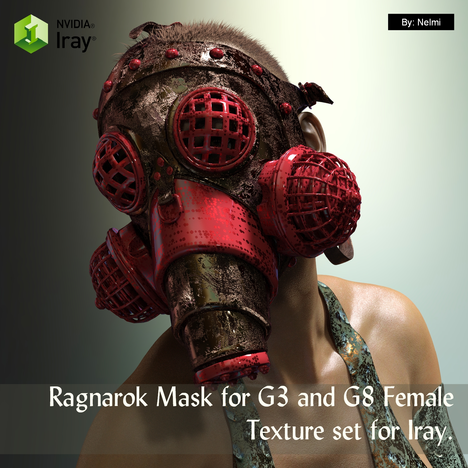 Ragnarok Mask for G3 and G8 Female Texture Set by N/A