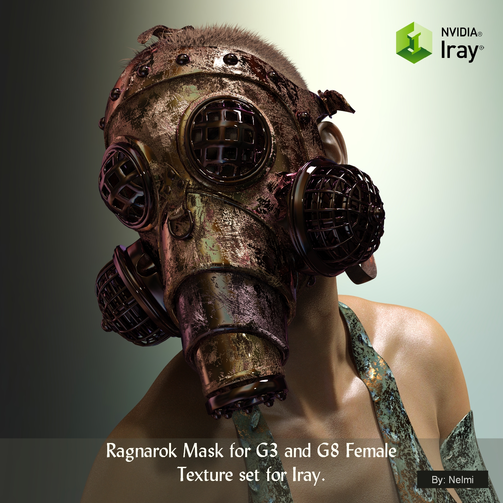 Ragnarok Mask for G3 and G8 Female Texture Set by N/A