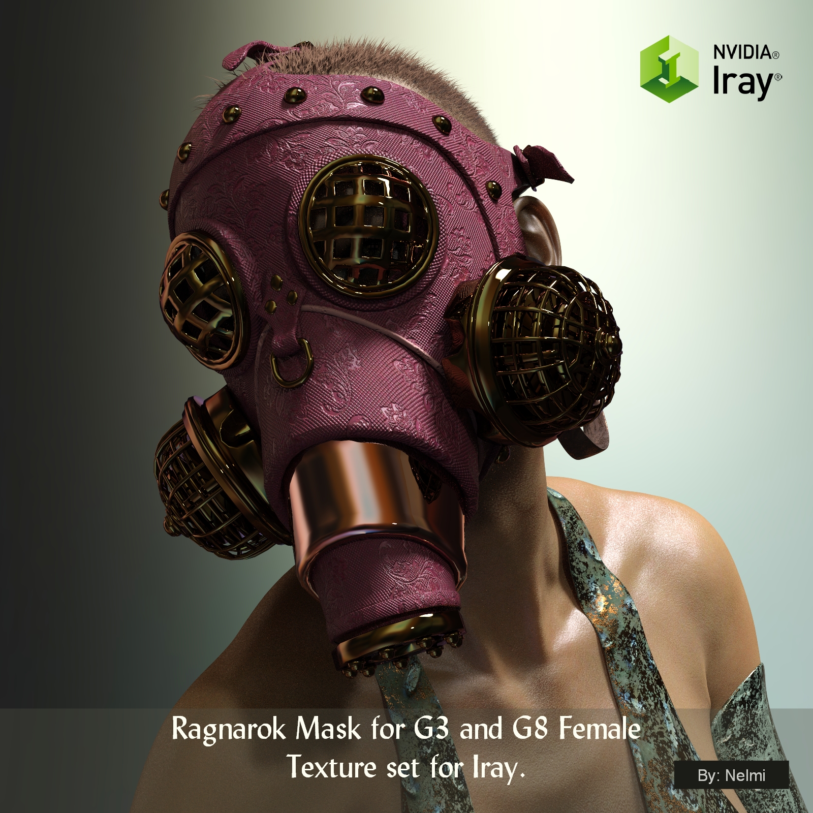 Ragnarok Mask for G3 and G8 Female Texture Set by N/A