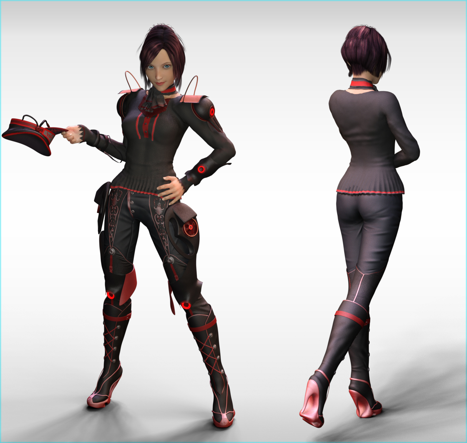 Sayomi Anime Outfit  for G3F by N/A