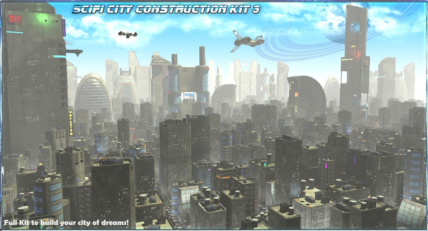 SciFi City Construction Set 3 by N/A