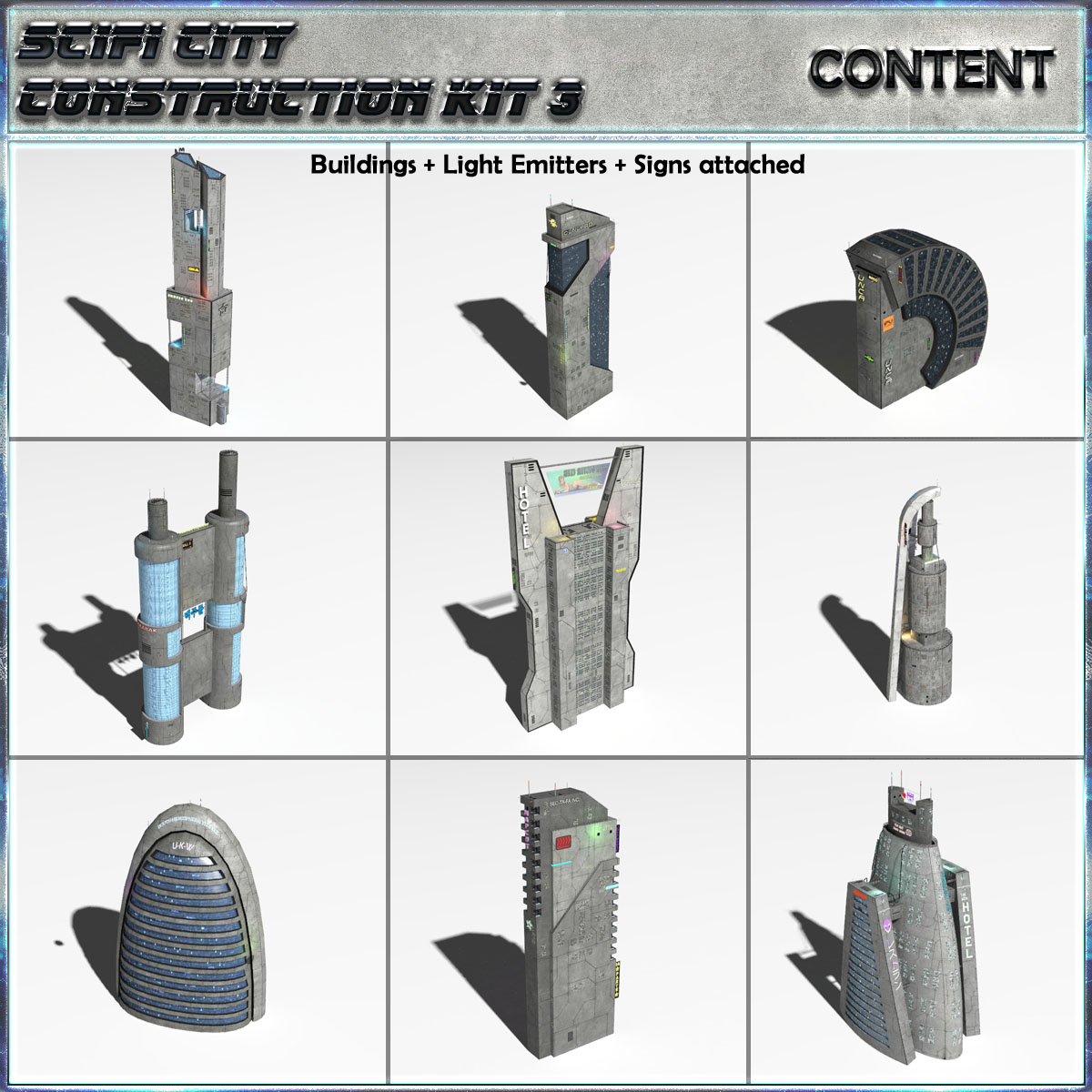 SciFi City Construction Set 3 by N/A