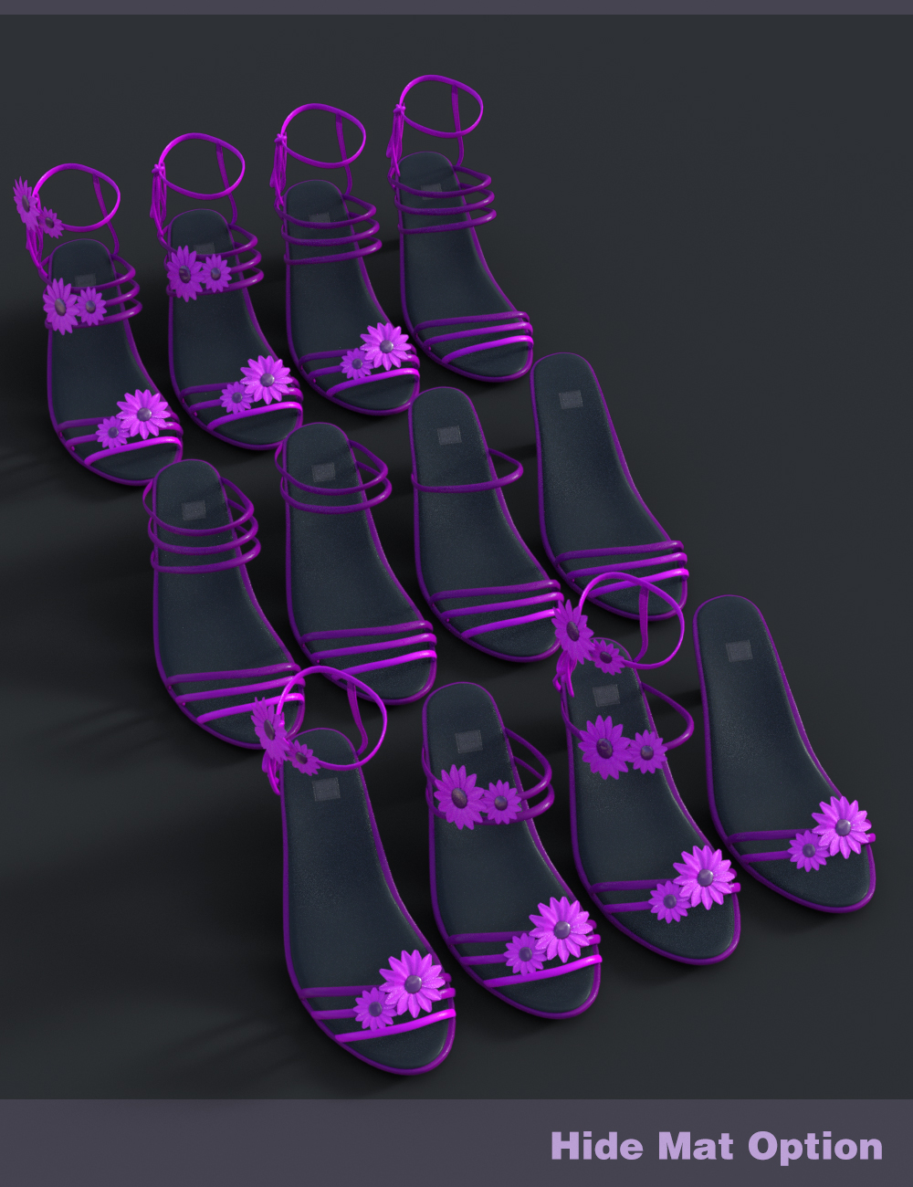 Loo Sandals for Genesis 8 Female by N/A