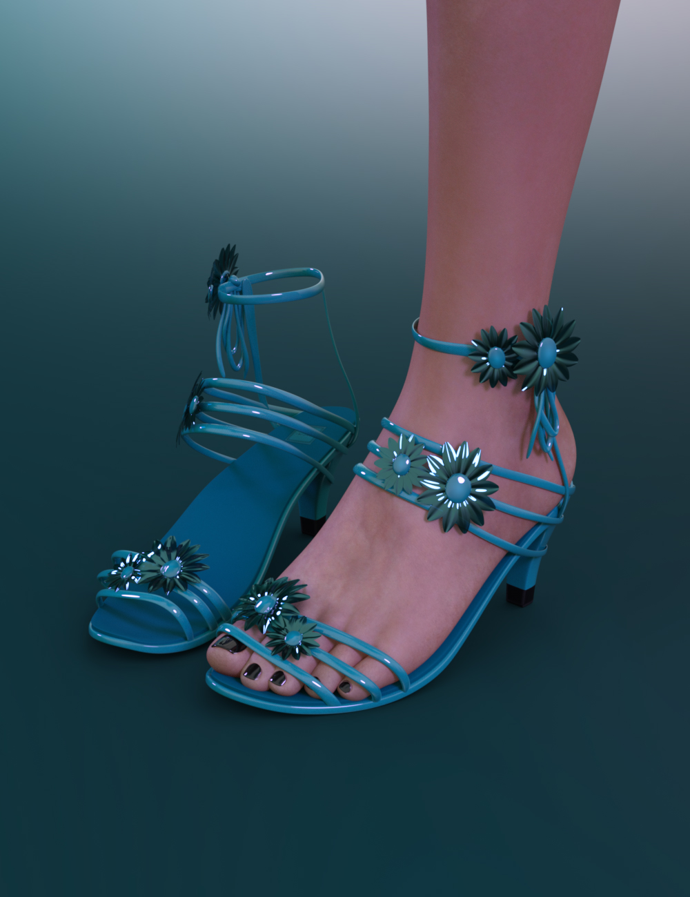 Loo Sandals for Genesis 8 Female by N/A