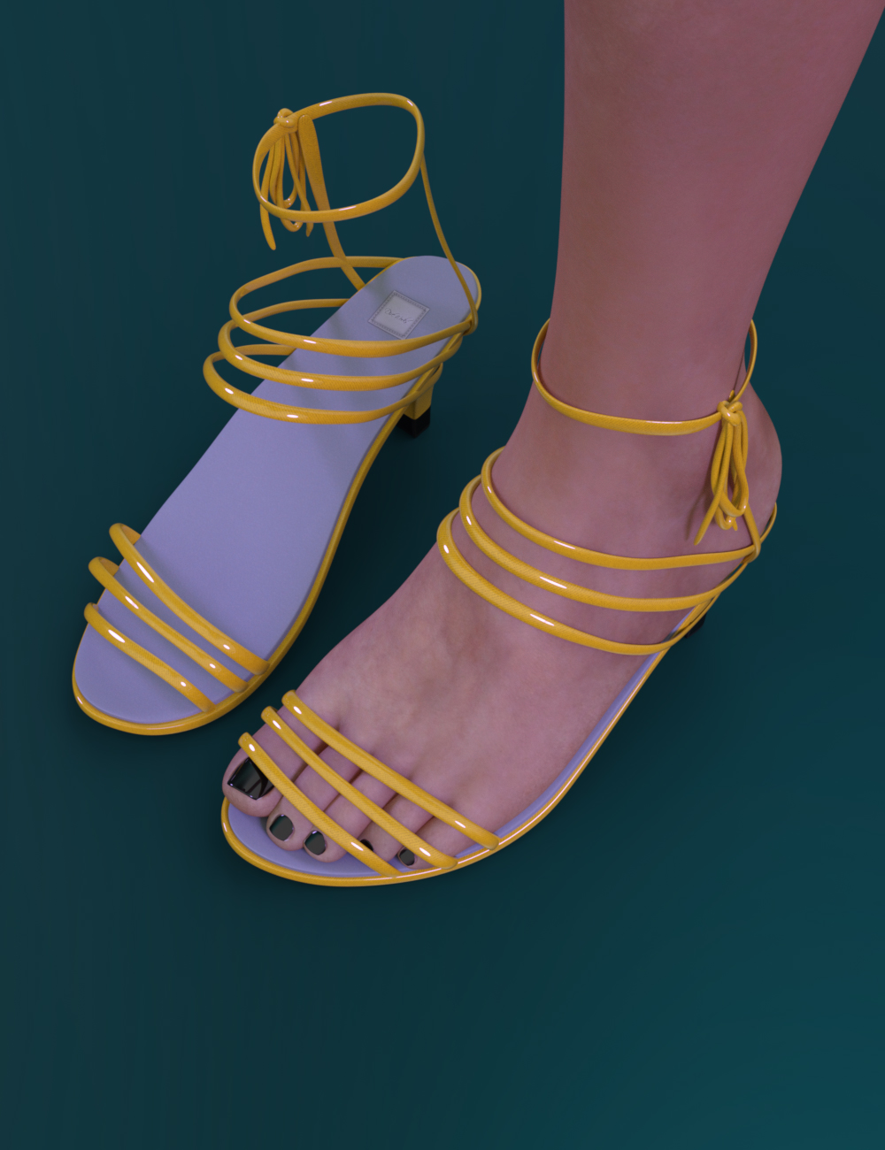 Loo Sandals for Genesis 8 Female by N/A
