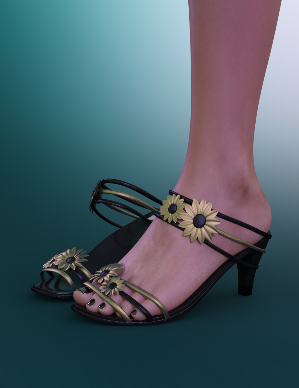 Loo Sandals for Genesis 8 Female by N/A