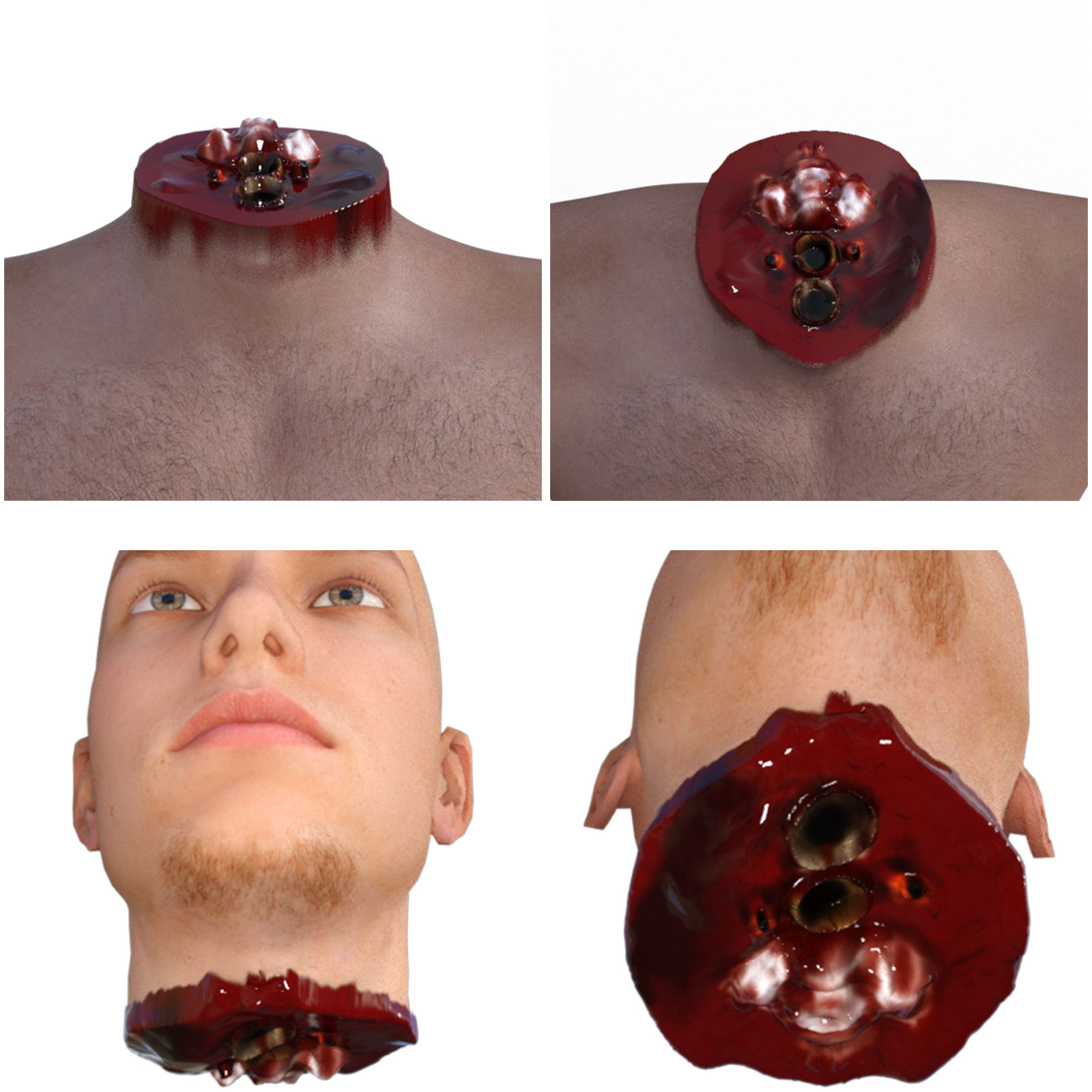 Chopped Head for Genesis 3 Male by N/A