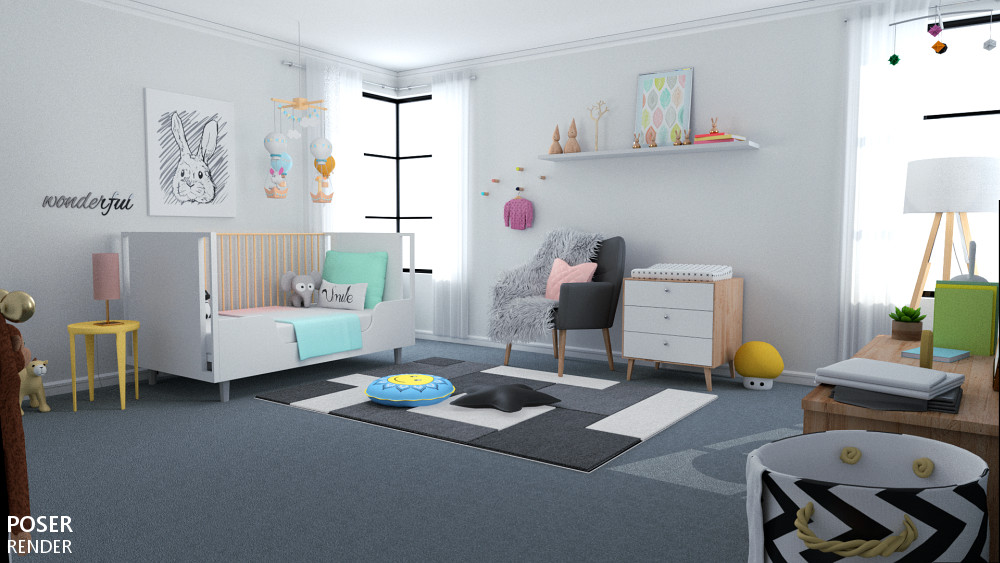 Contemporary Nursery by N/A