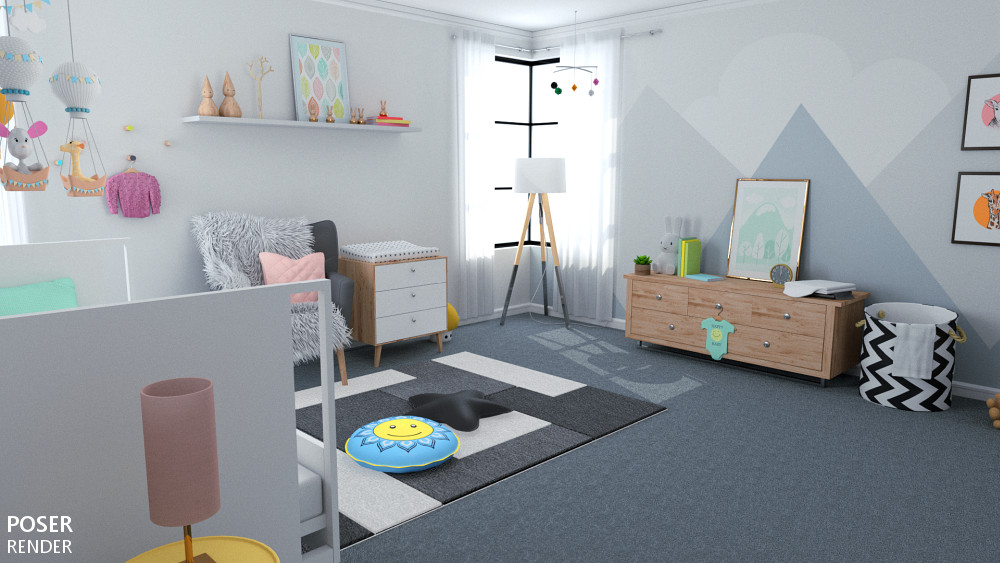 Contemporary Nursery by N/A