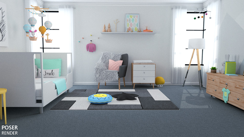 Contemporary Nursery by N/A