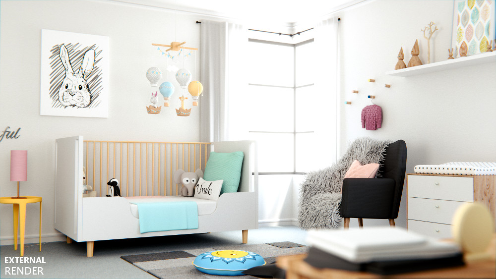 Contemporary Nursery by N/A