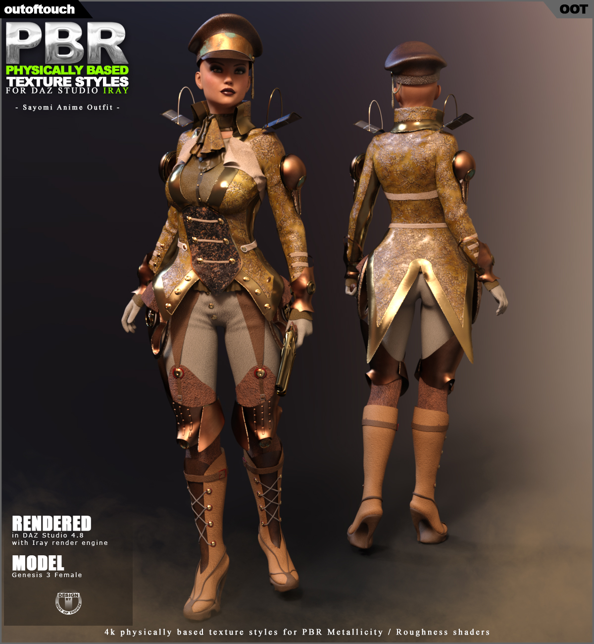 OOT PBR Texture Styles for Sayomi Anime Outfit by N/A