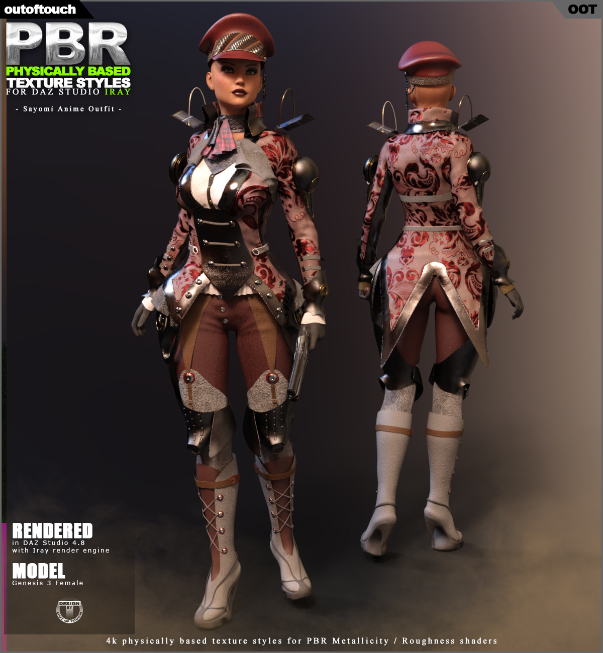 OOT PBR Texture Styles for Sayomi Anime Outfit by N/A