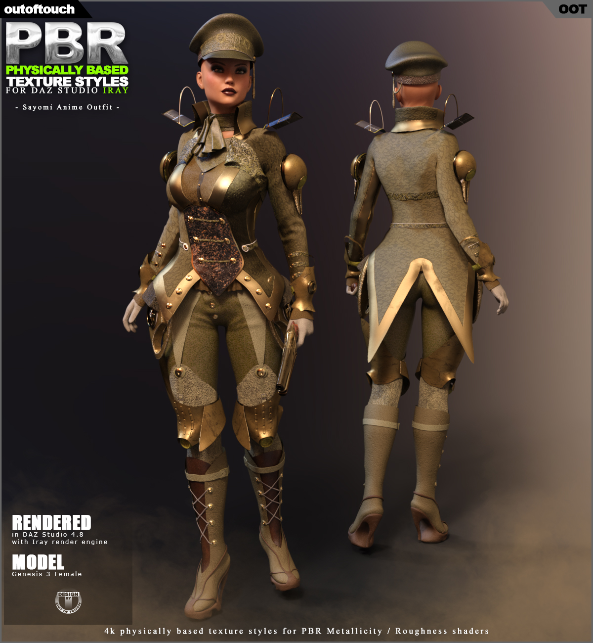 OOT PBR Texture Styles for Sayomi Anime Outfit by N/A