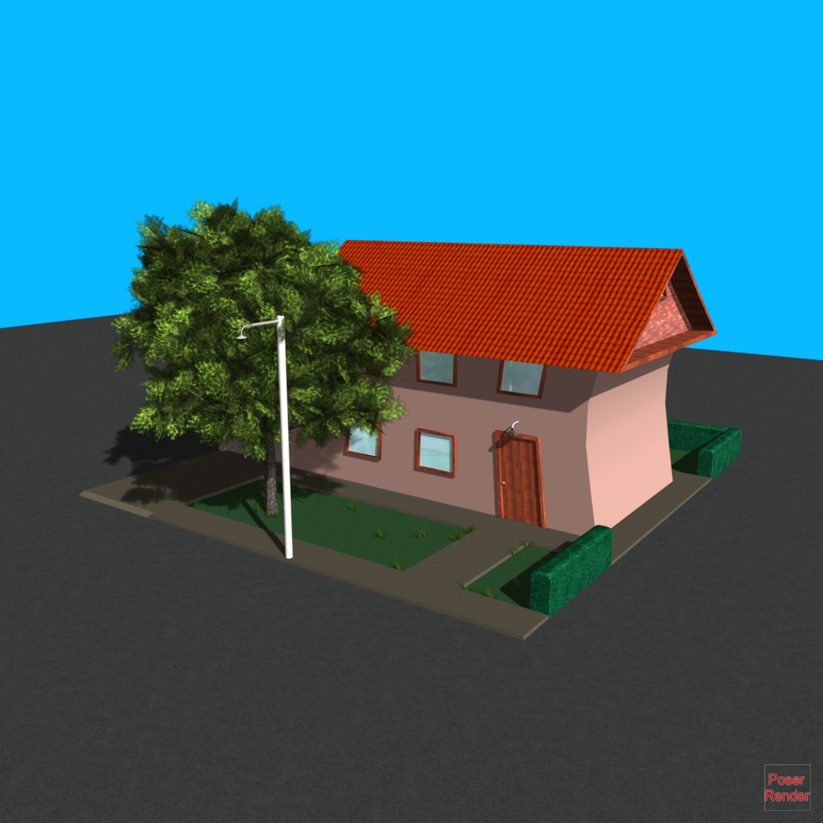 Toon House 3D for Poser by N/A