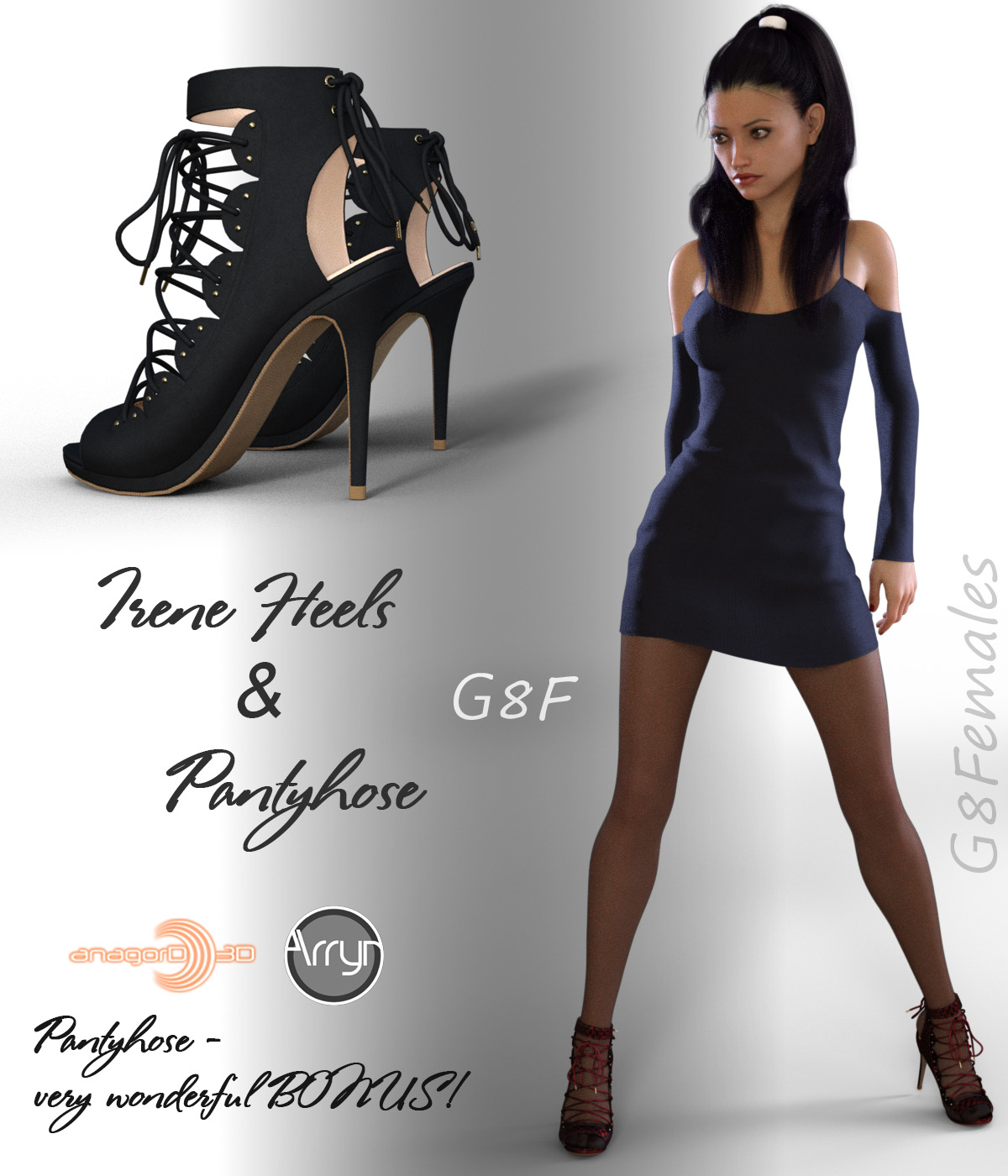 Irene Heels and Pantyhose G8F by N/A
