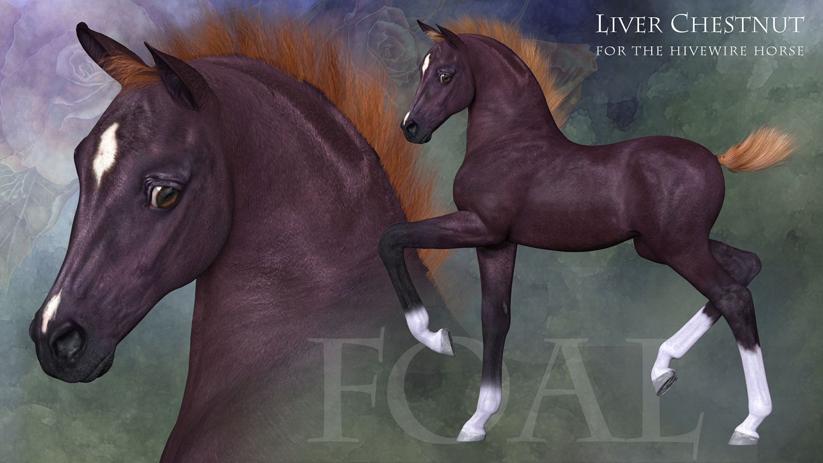 CWRW Liver Chestnut for the HiveWire Horse by N/A