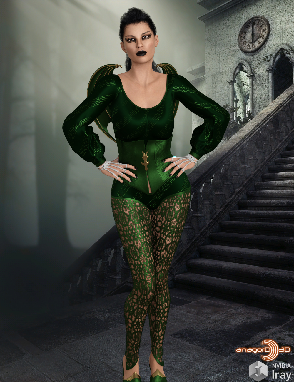 BLACKHAT - Mischievous Outfit for Genesis 8 Females by N/A