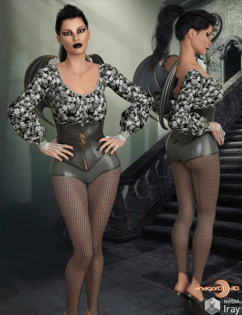 BLACKHAT - Mischievous Outfit for Genesis 8 Females by N/A