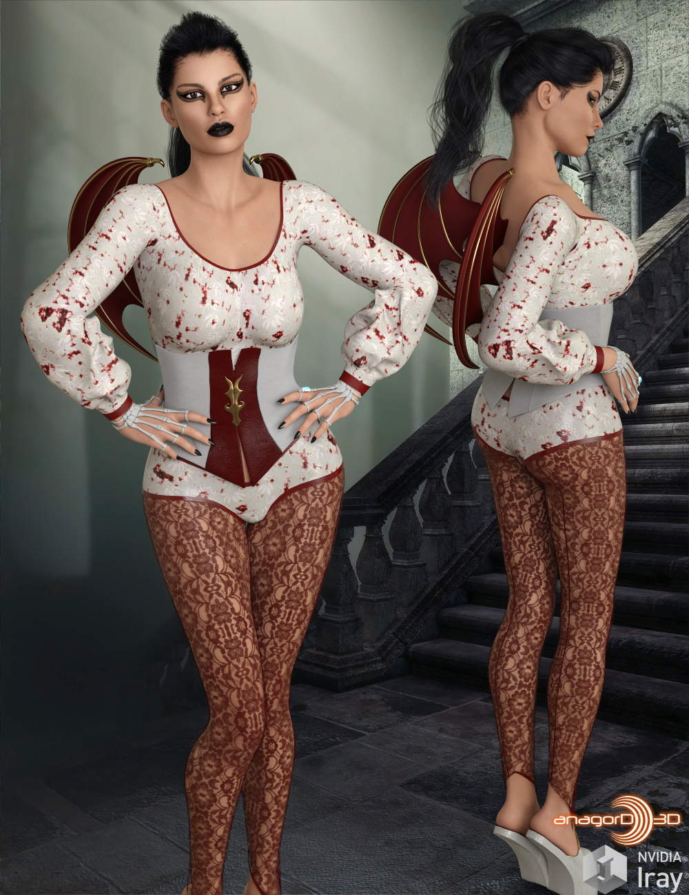 BLACKHAT - Mischievous Outfit for Genesis 8 Females by N/A