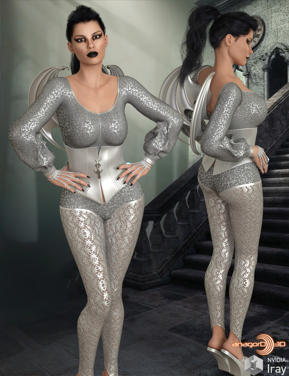 BLACKHAT - Mischievous Outfit for Genesis 8 Females by N/A