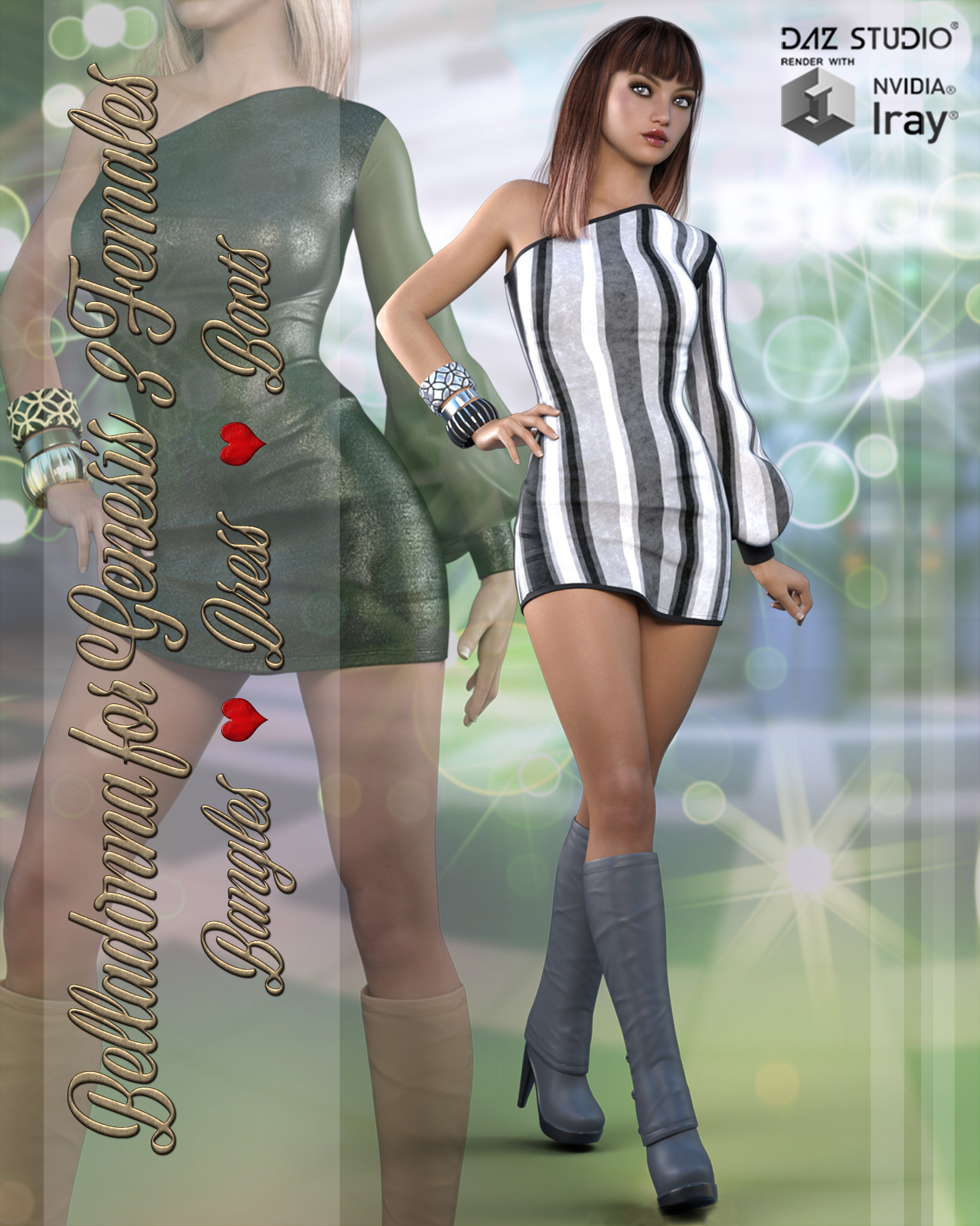 Belladonna Outfit for Genesis 3 Females by N/A