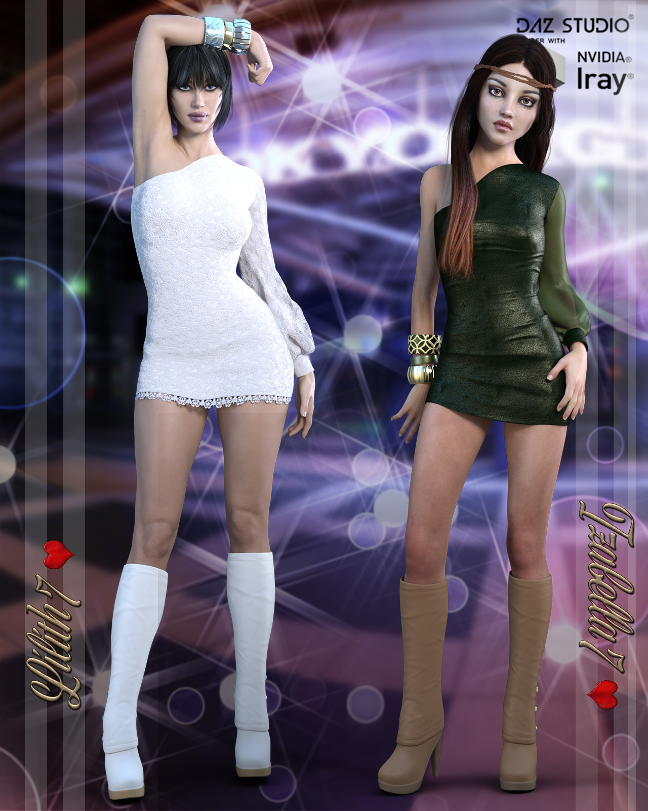 Belladonna Outfit for Genesis 3 Females by N/A