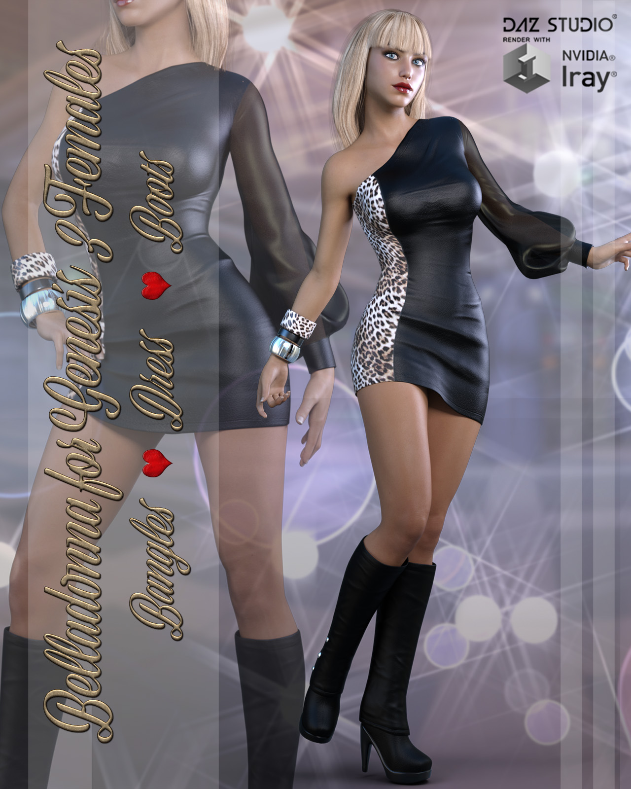Belladonna Outfit for Genesis 3 Females by N/A
