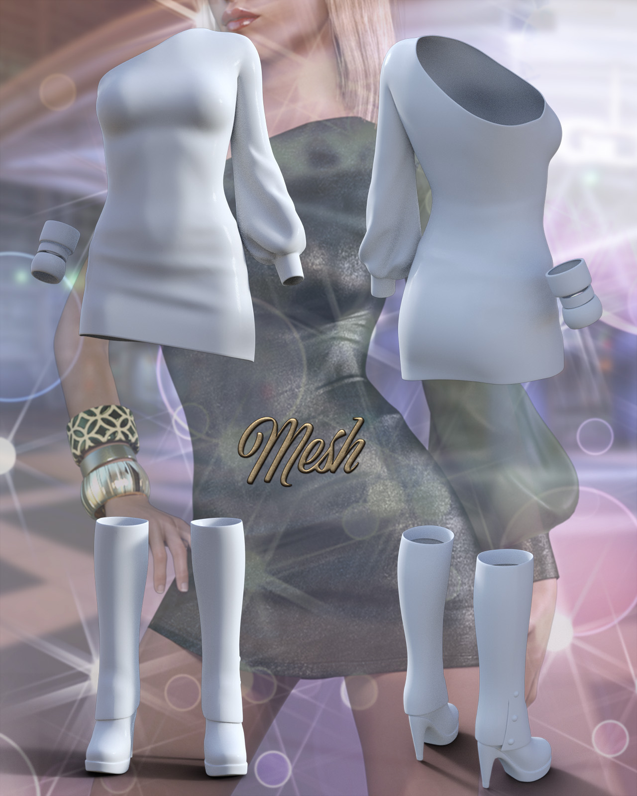 Belladonna Outfit for Genesis 3 Females by N/A
