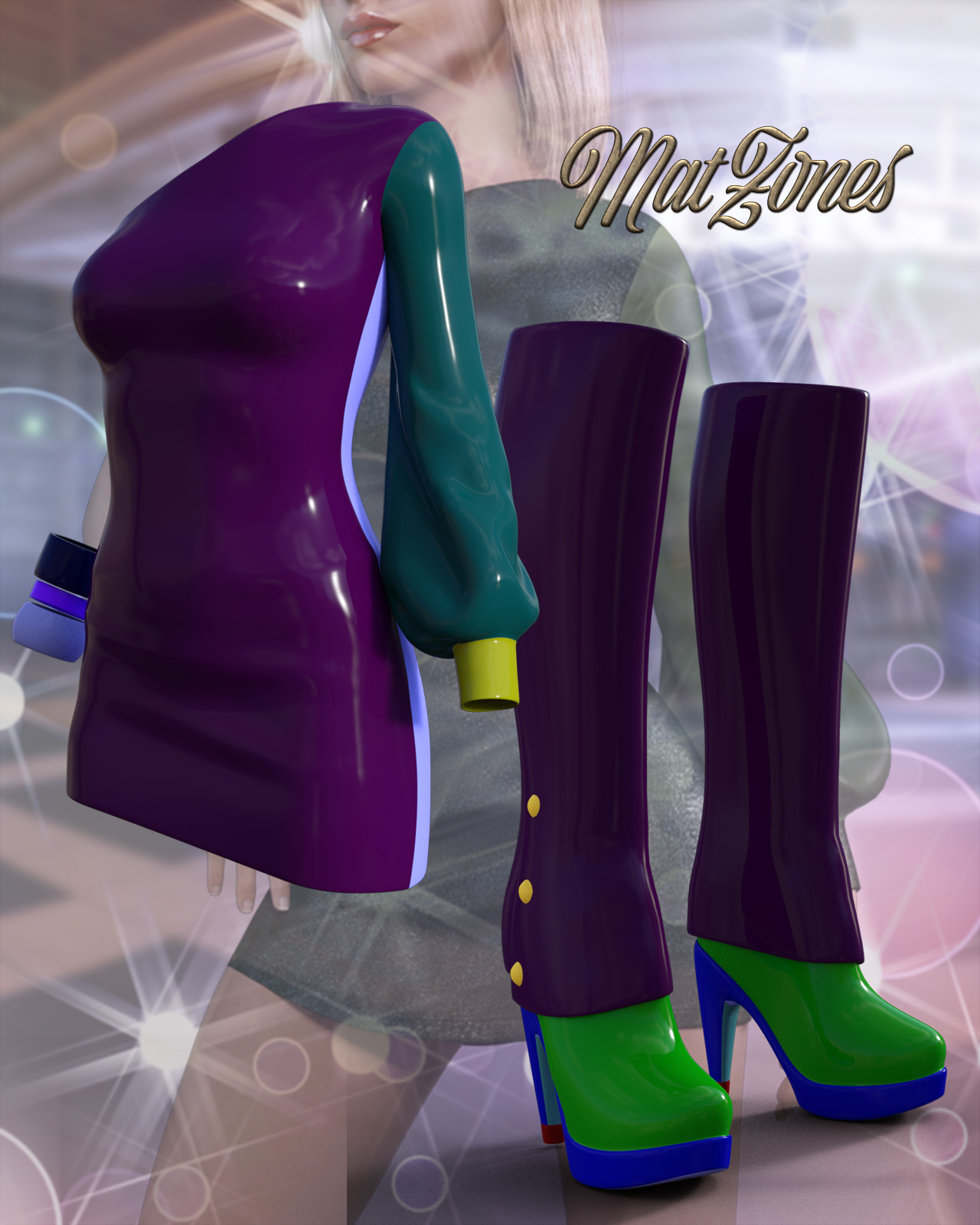 Belladonna Outfit for Genesis 3 Females by N/A