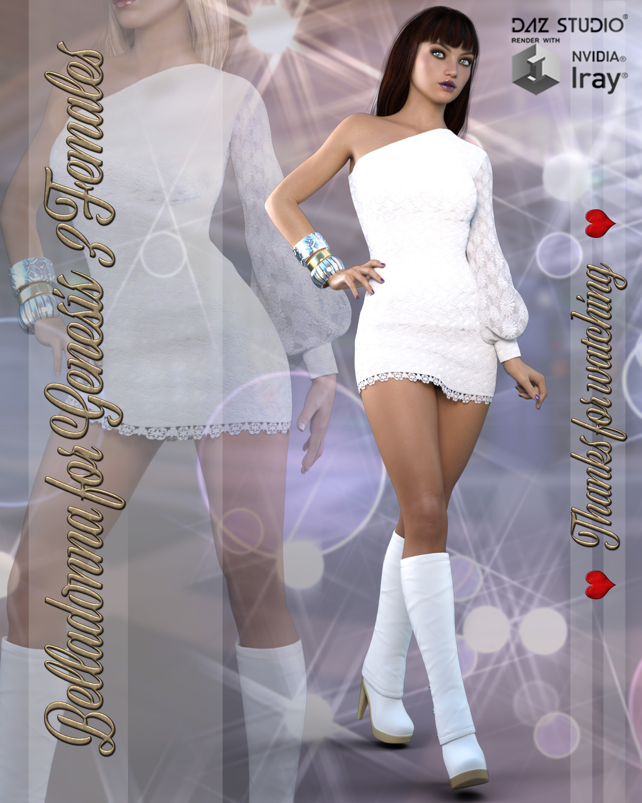 Belladonna Outfit for Genesis 3 Females by N/A