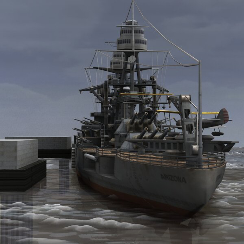 U.S.S Arizona for Poser by N/A