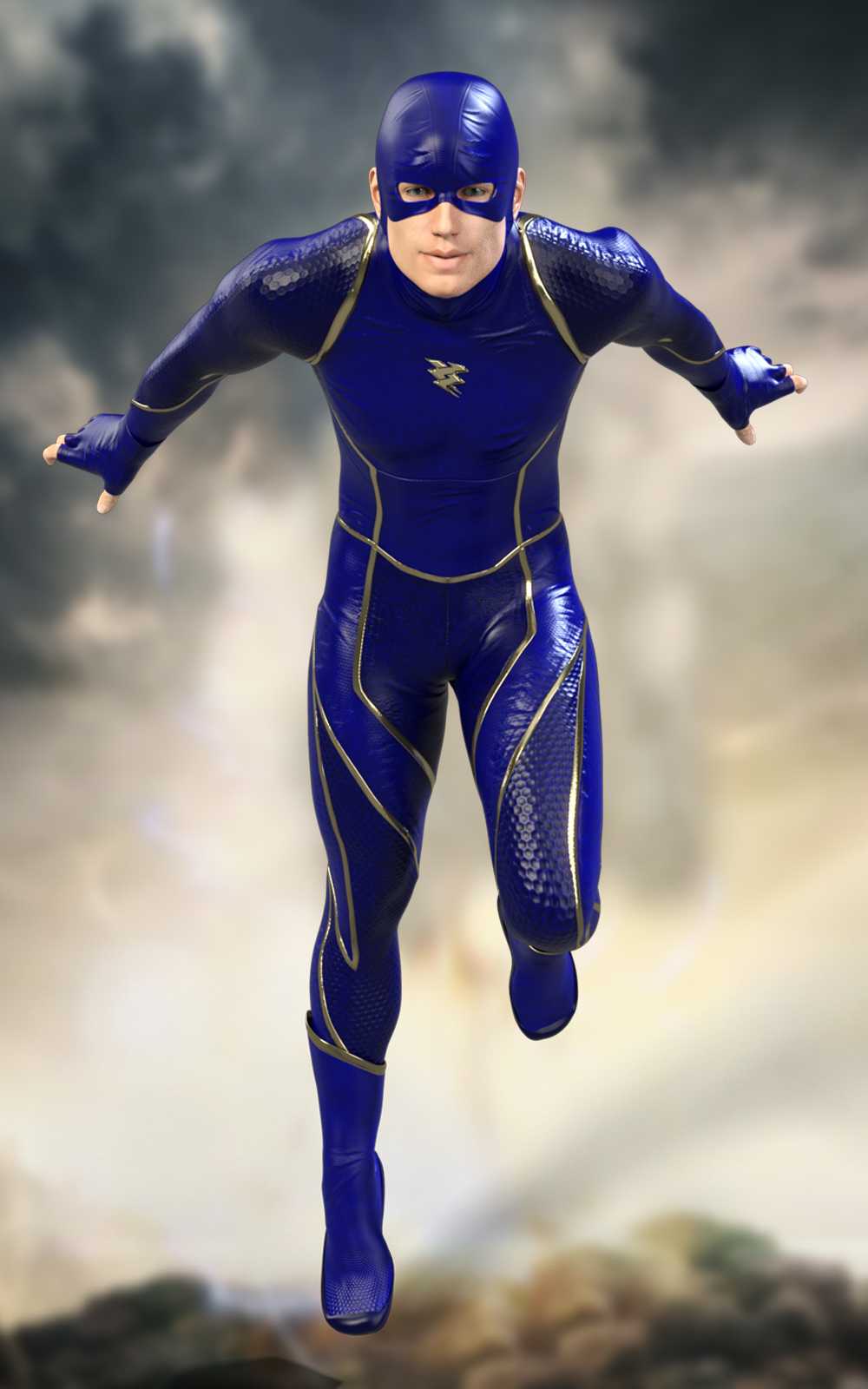 X-Fashion Fast Hero Outfit for Genesis 8 Males by N/A