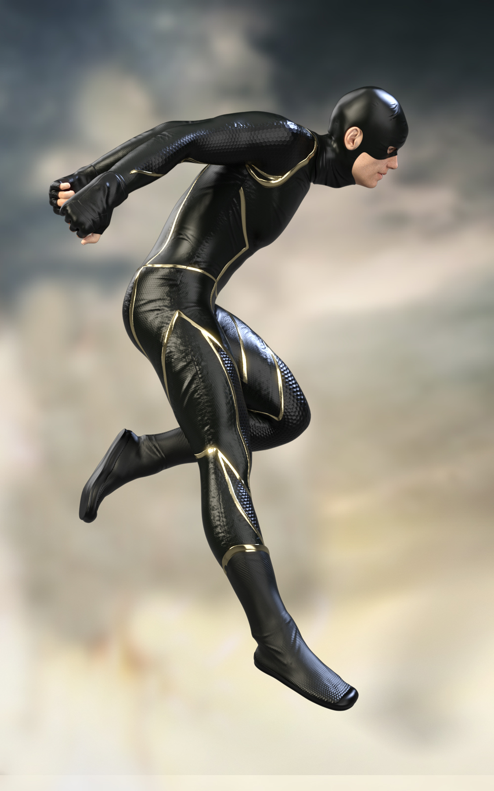 X-Fashion Fast Hero Outfit for Genesis 8 Males by N/A
