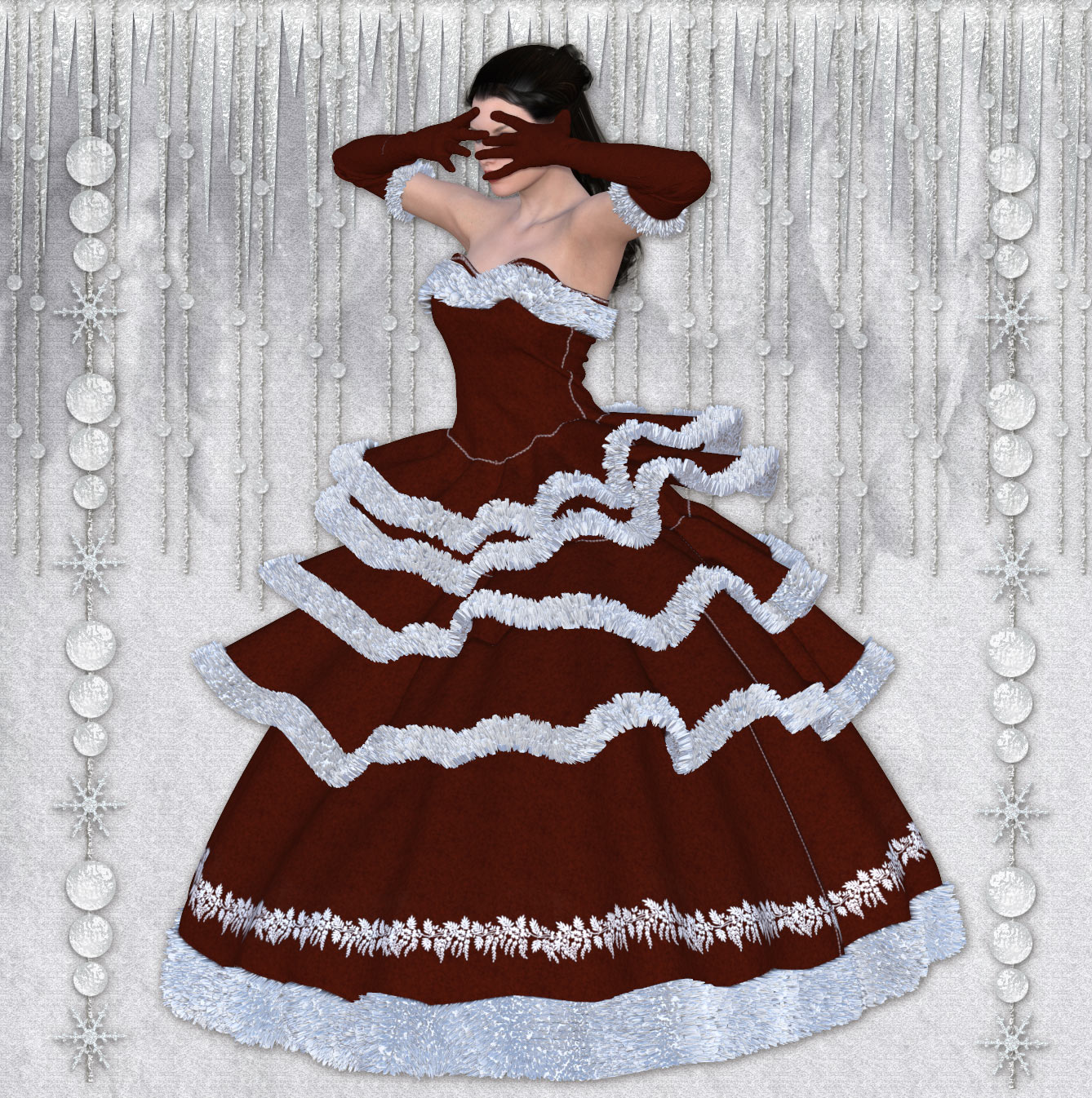 Christmas Dress for V4 and Poser by N/A