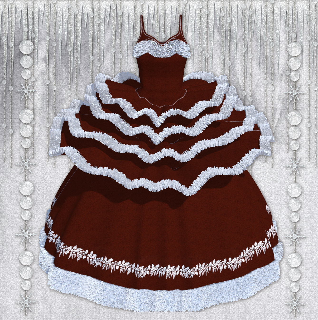Christmas Dress for V4 and Poser by N/A