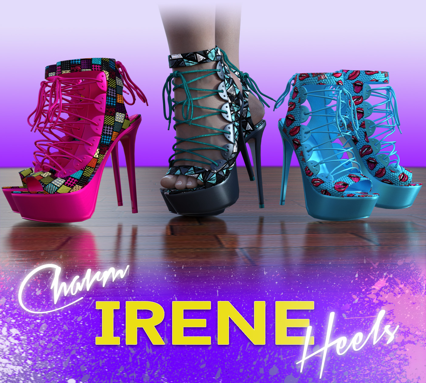 Charm-Irene Heels by N/A