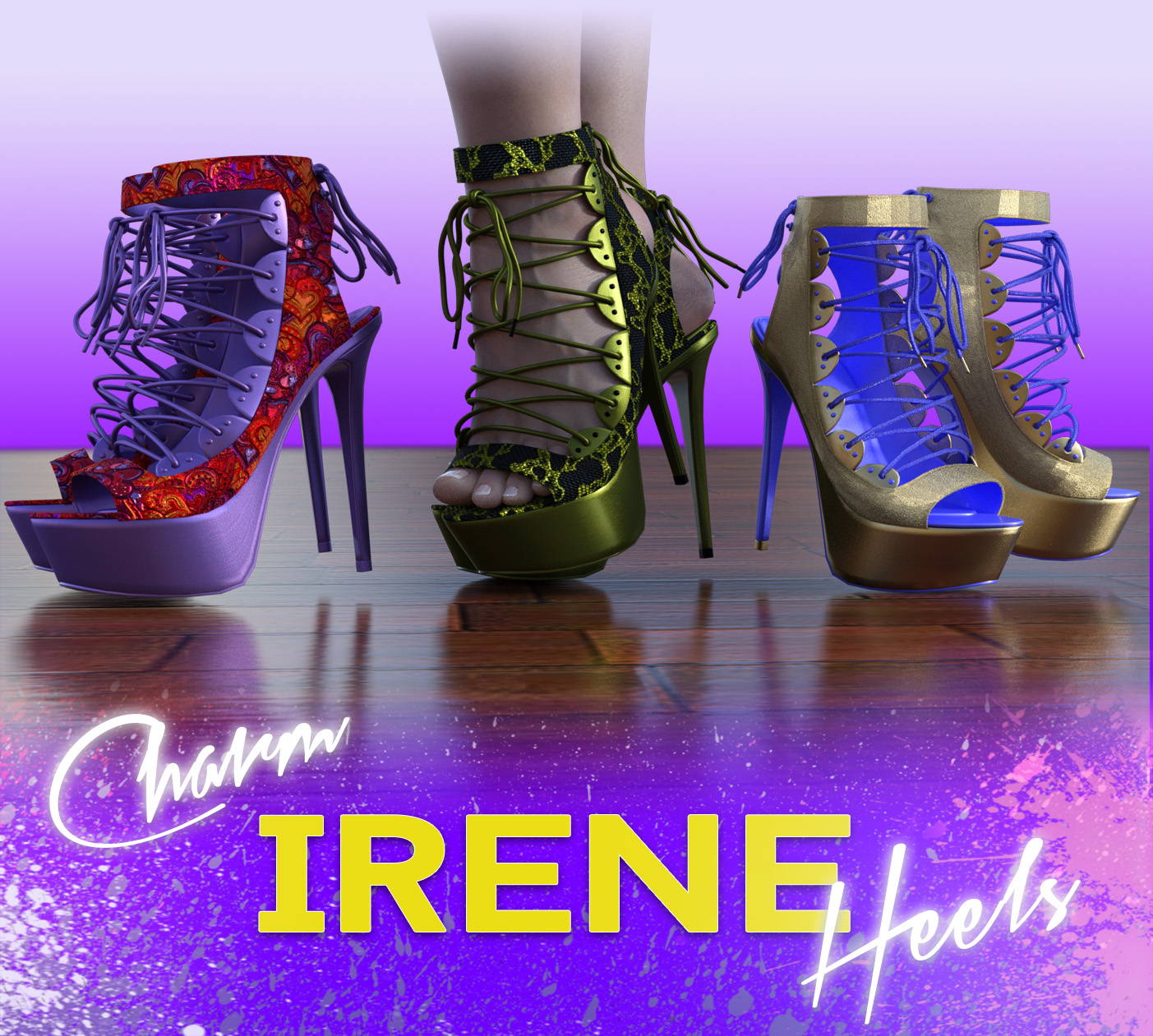 Charm-Irene Heels by N/A