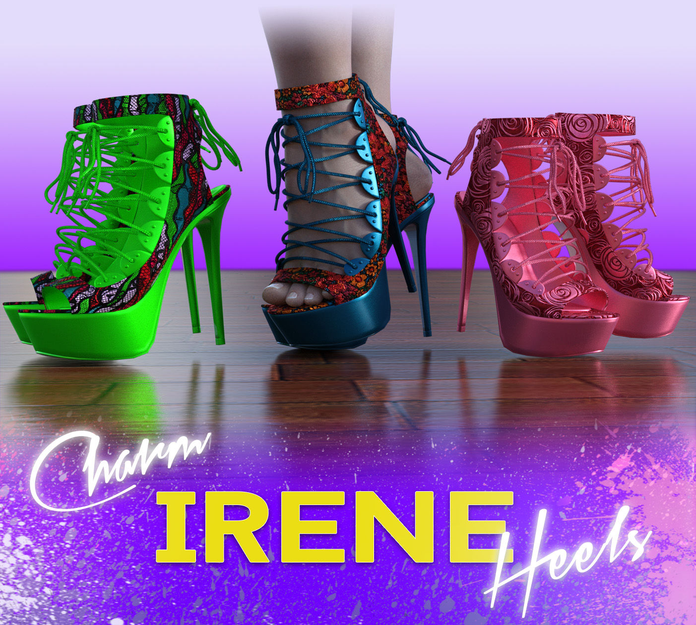 Charm-Irene Heels by N/A