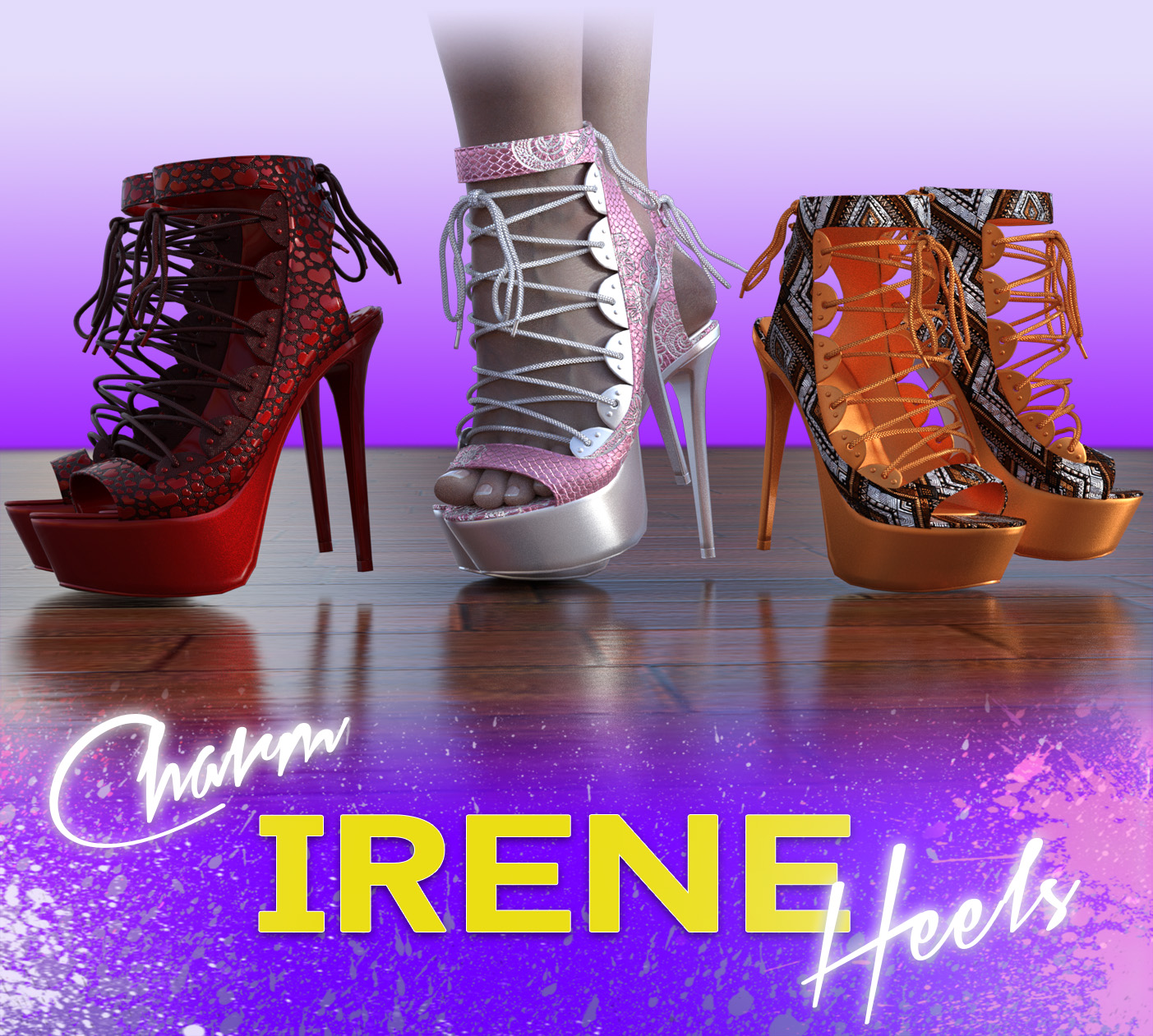 Charm-Irene Heels by N/A