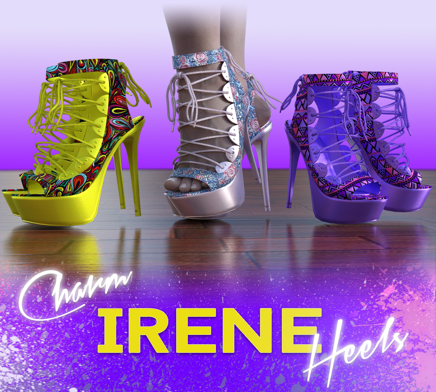 Charm-Irene Heels by N/A